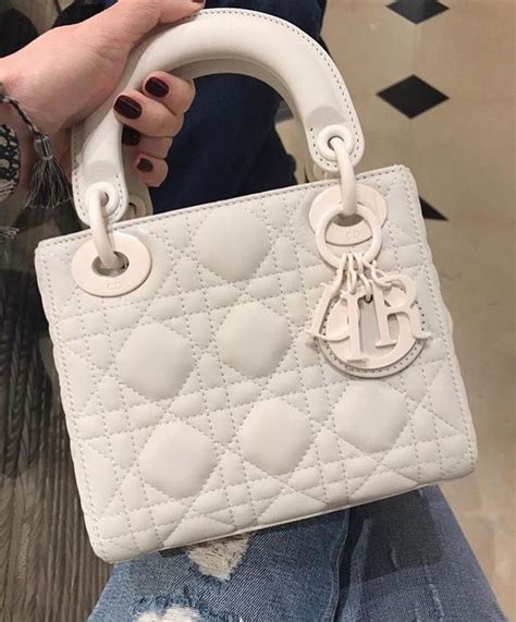 dior handbag white|lady dior bag inside.